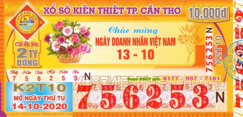 Mẫu vé xổ số Cần Thơ và những thông tin cần biết về XSCT