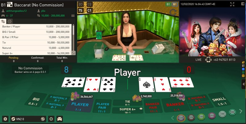 Baccarat là sản phẩm không thể thiếu tại sòng bài V9BET 